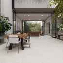 Newport White Concrete Look Porcelain Tile 24x24 | Tile Club
