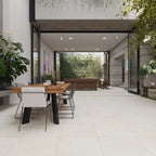 Newport White Concrete Look Porcelain Tile 24x24 | Tile Club