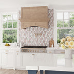 Norwegian Rose Marble Mosaic Picket Tile | Tile Club