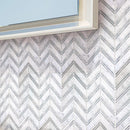 Nova Chevron Carrara Marble Tile | Tile Club