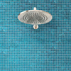 Ocean Blue Mixed Squares Glass Pool Tile | Tile Club