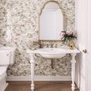 Sea Glass Hexagon Amber Mosaic Tile | Tile Club