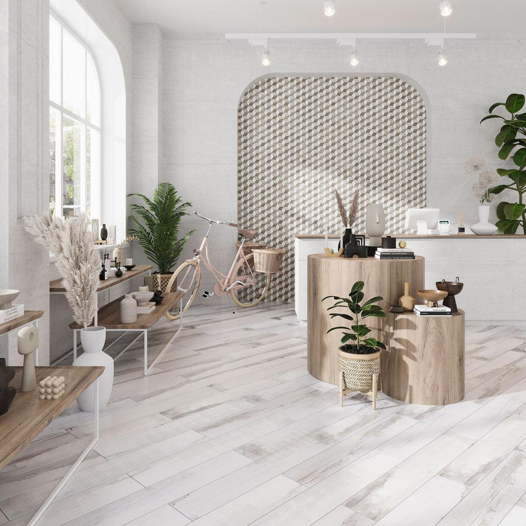 Olson Blanco Wood Tile Floor and Wall | Tile Club