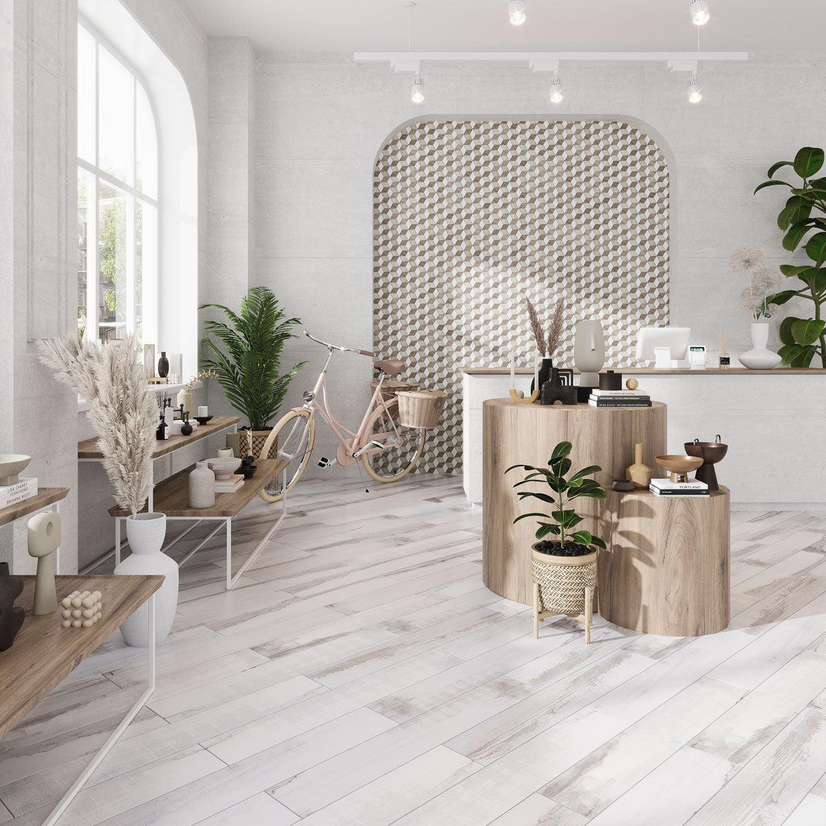 Olson Blanco Wood Tile Floor and Wall | Tile Club