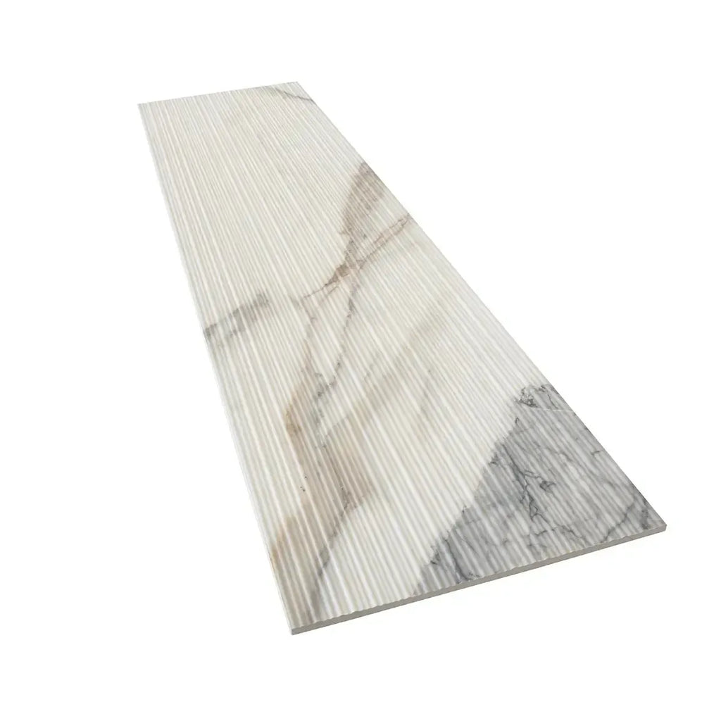 Orenda Dawn Textured 12x48 Large-Format Porcelain Tile | Tile Club
