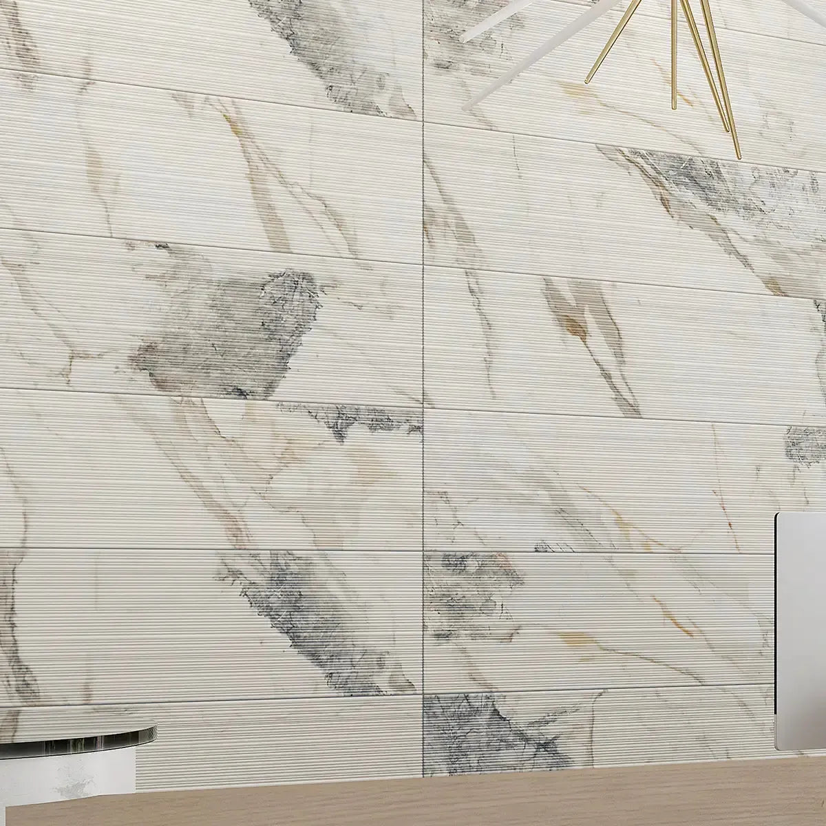 Orenda Dawn Textured 12x48 Large-Format Porcelain Tile | Tile Club