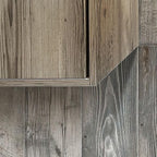 Painted Wood Blue Wall Texture Close-up