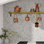 Wood look porcelain hexagon wall tile