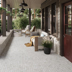 Painted Wood Hex White | Tile Club