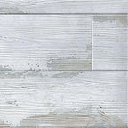 Painted Wood White Backsplash Close-up