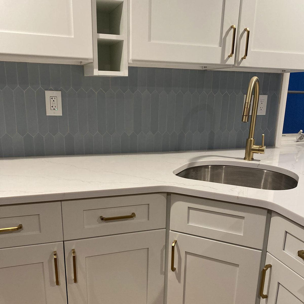 Palisades Blue Picket Ceramic Tile | Tile Club