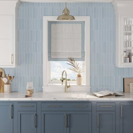 Palisades Blue Picket Ceramic Tile