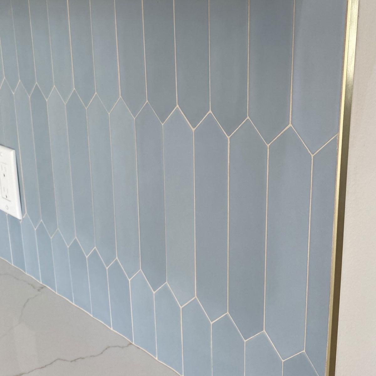 Palisades Blue Picket Ceramic Tile