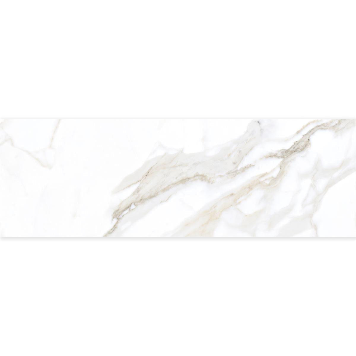 Panorama Gold Marbled Ceramic Tile 16x48 | Tile Club