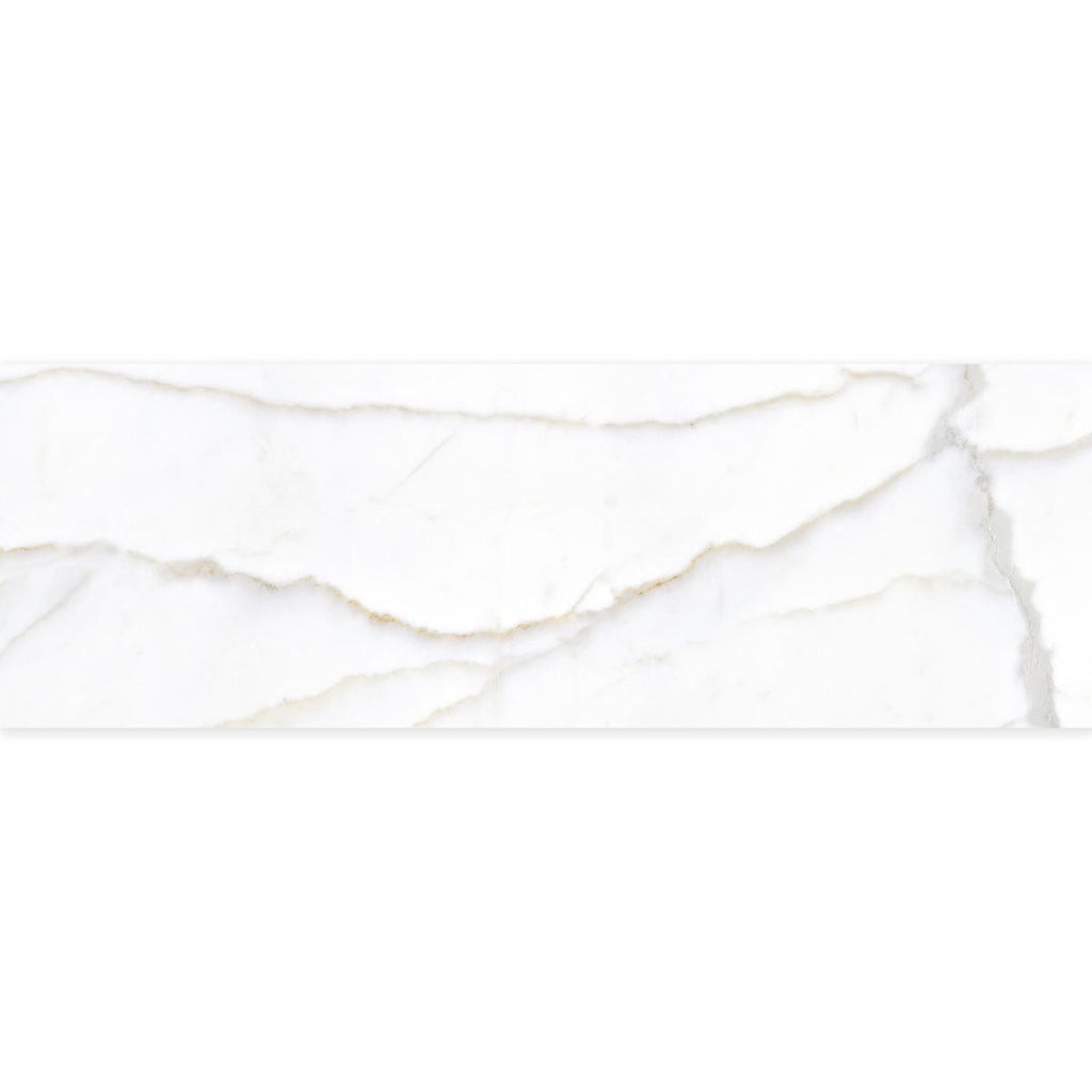 Panorama Gold Marbled Ceramic Tile 16x48 | Tile Club