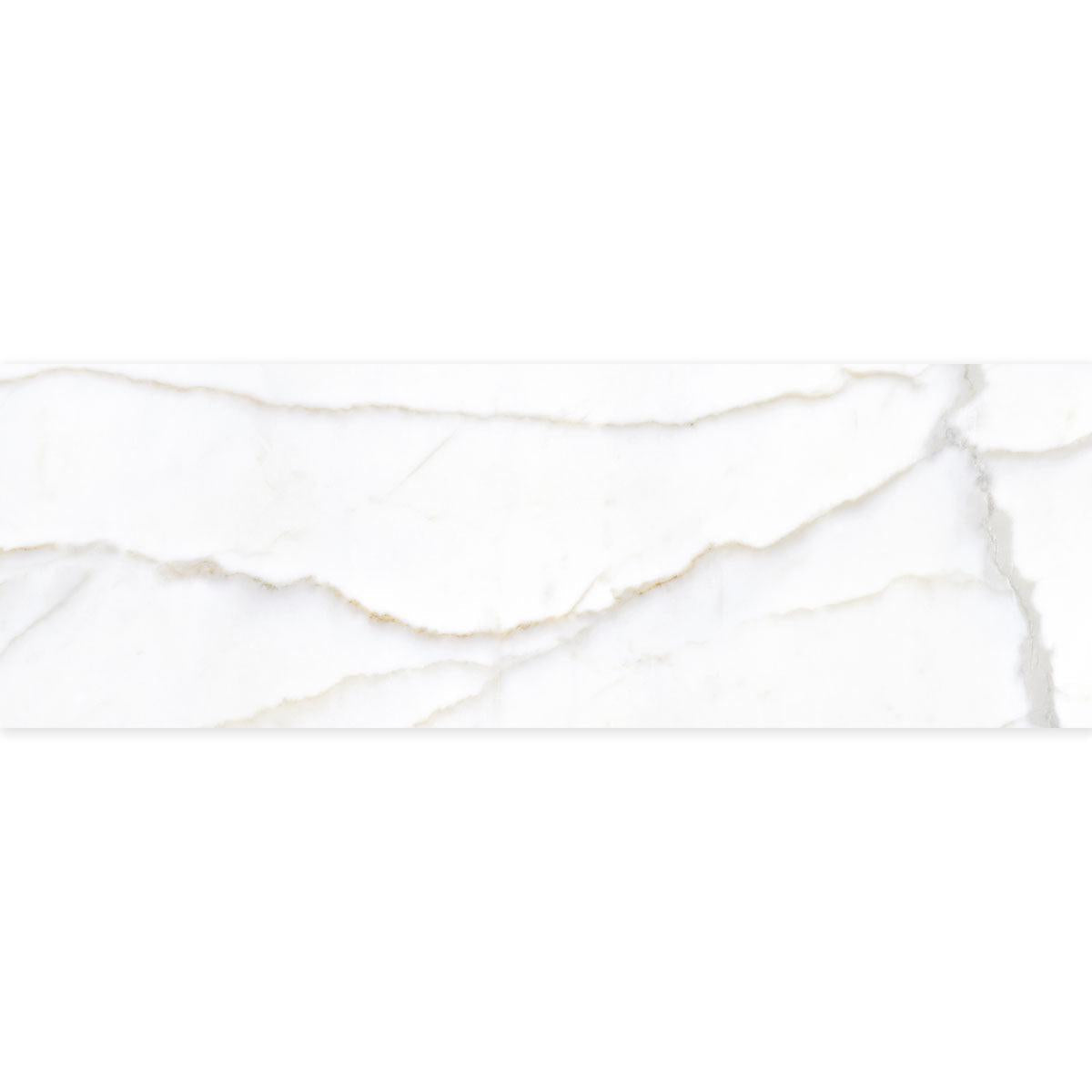 Panorama Gold Marbled Ceramic Tile 16x48 | Tile Club