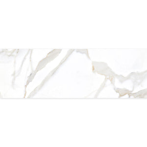 Panorama Gold Marbled Ceramic Tile 16x48 Sample