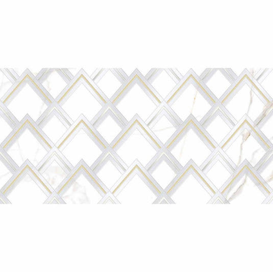 Panorama White Marbled Peak Porcelain Tile 24x48 | Tile Club