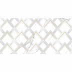 Panorama White Marbled Peak Porcelain Tile 24x48 | Tile Club