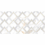 Panorama White Marbled Peak Porcelain Tile 24x48 | Tile Club