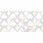 Panorama White Marbled Peak Porcelain Tile 24x48 | Tile Club