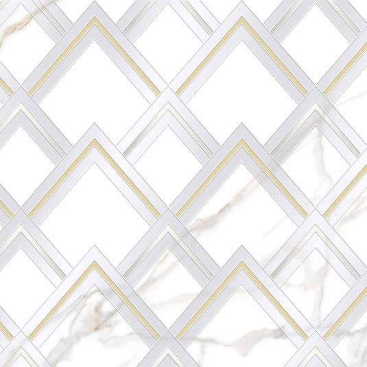 Panorama White Marbled Peak Porcelain Tile 24x48 | Tile Club