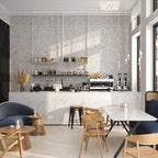 Pastello Leaf Marble Mosaic Tile | Tile Club