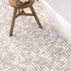 Pastello Neutral Stone Path Marble Mosaic Tile | Tile Club