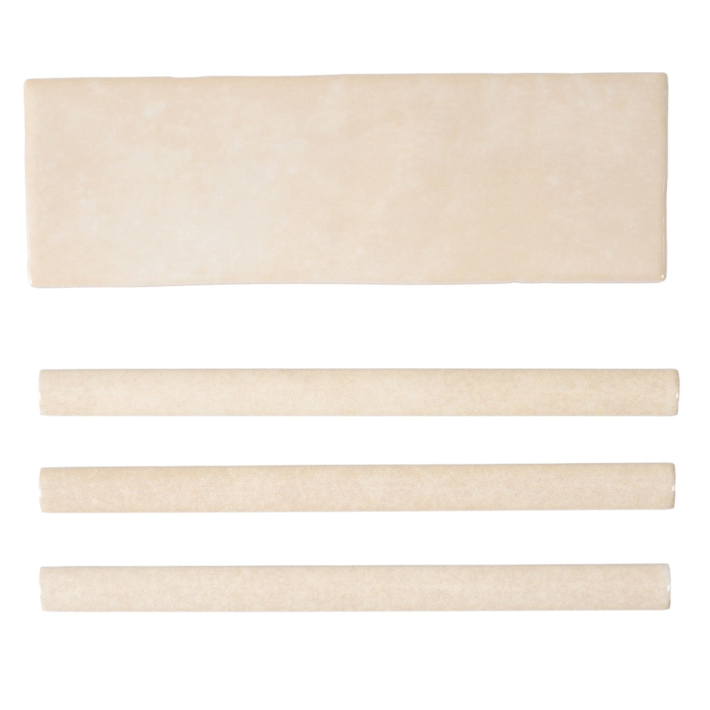 Pavillon Beige Ceramic Pencil Tile Trim | Tile Club