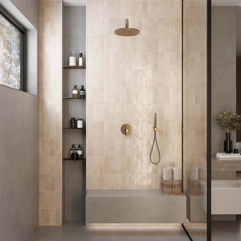 Pavillon Beige Ceramic Subway Tile 2.7x8.5