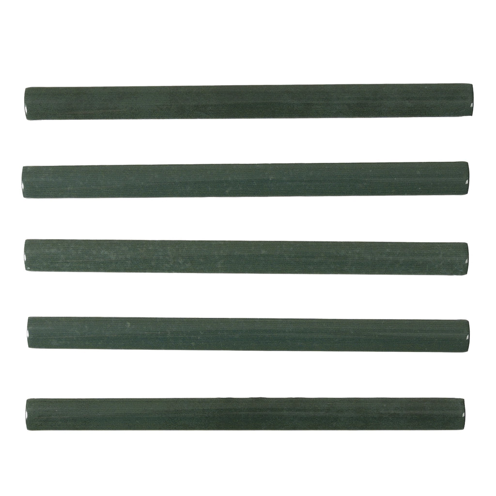 Pavillon Green Ceramic Pencil Tile Trim | Tile Club