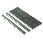 Pavillon Green Ceramic Pencil Tile Trim | Tile Club