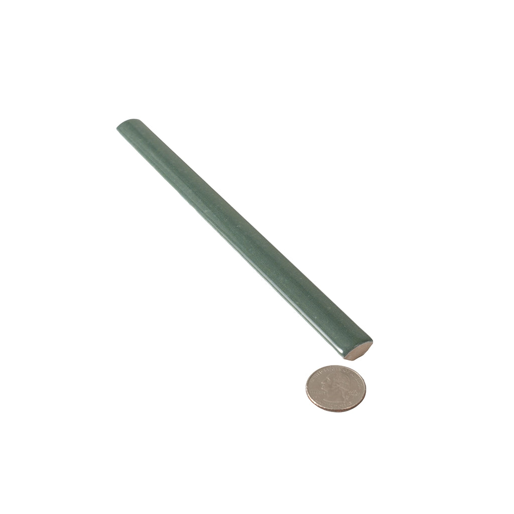 Pavillon Green Ceramic Pencil Tile Trim | Tile Club