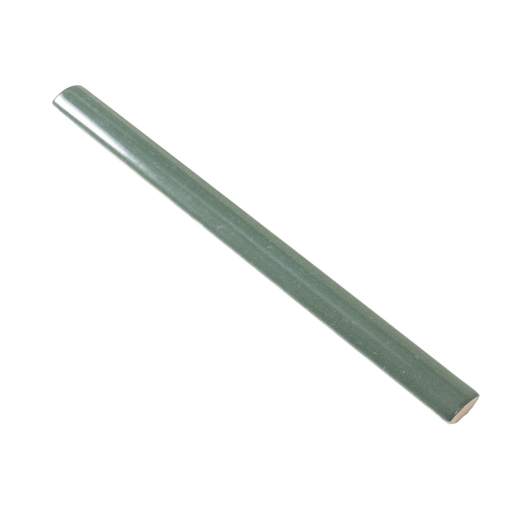 Pavillon Green Ceramic Pencil Tile Trim | Tile Club