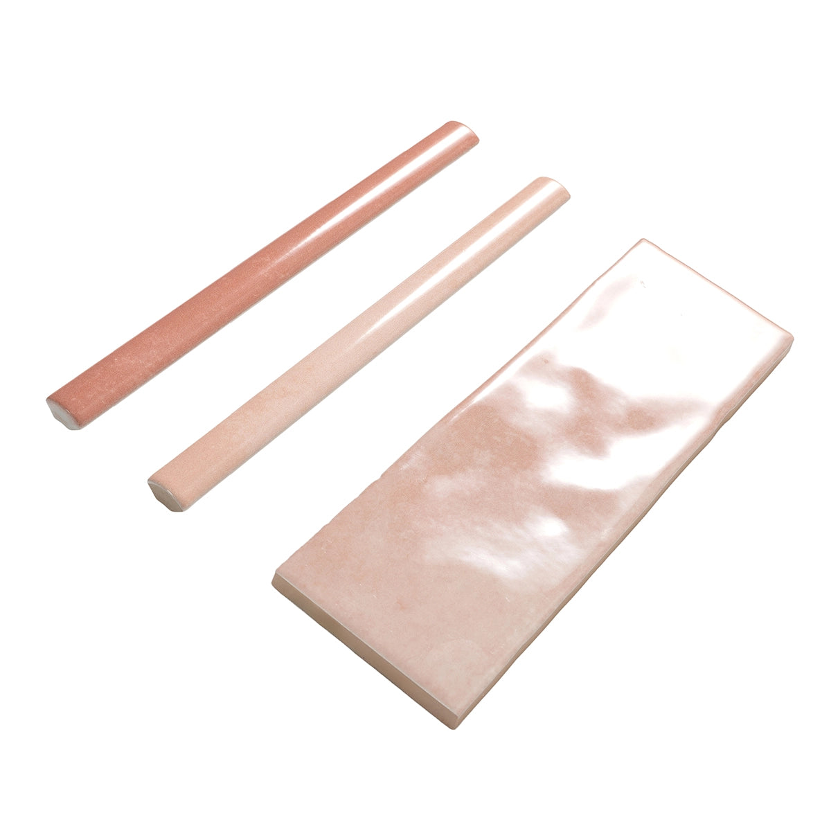 Pavillon Pink Ceramic Pencil Tile Trim | Tile Club