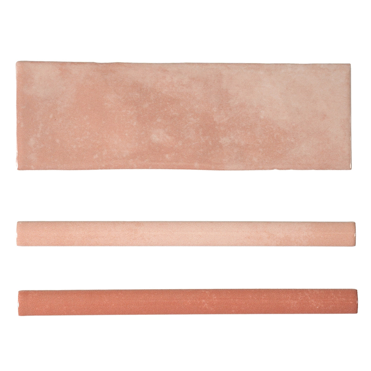 Pavillon Pink Ceramic Pencil Tile Trim | Tile Club