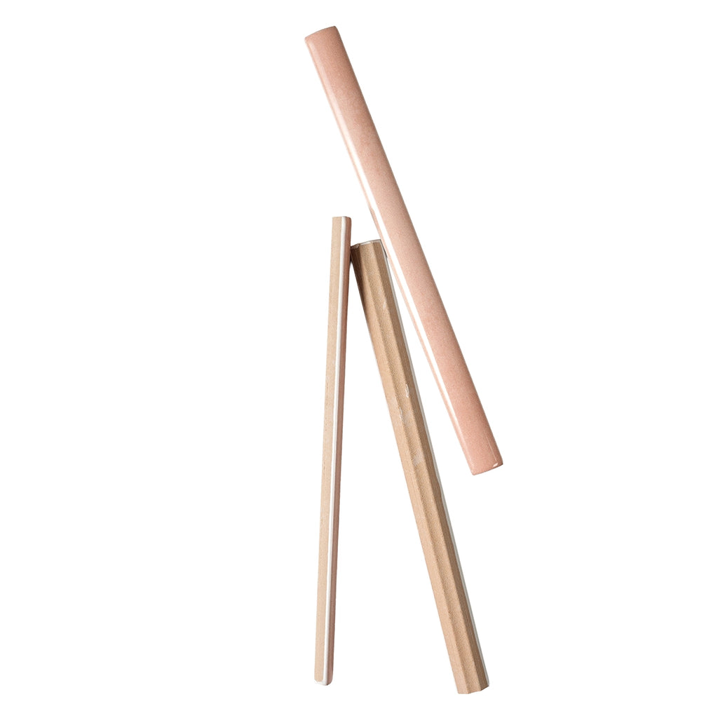 Pavillon Pink Ceramic Pencil Tile Trim | Tile Club