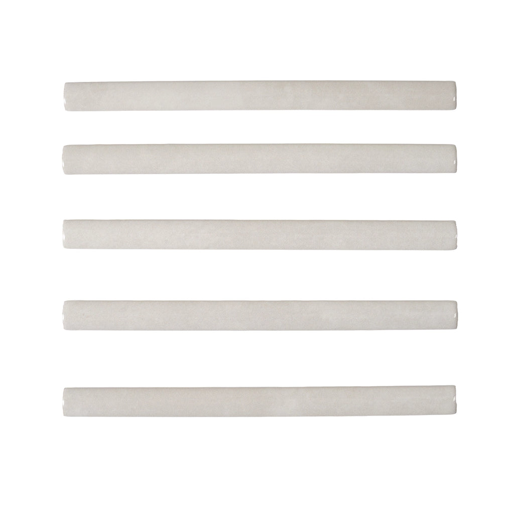 Pavillon White Ceramic Pencil Tile Trim | Tile Club