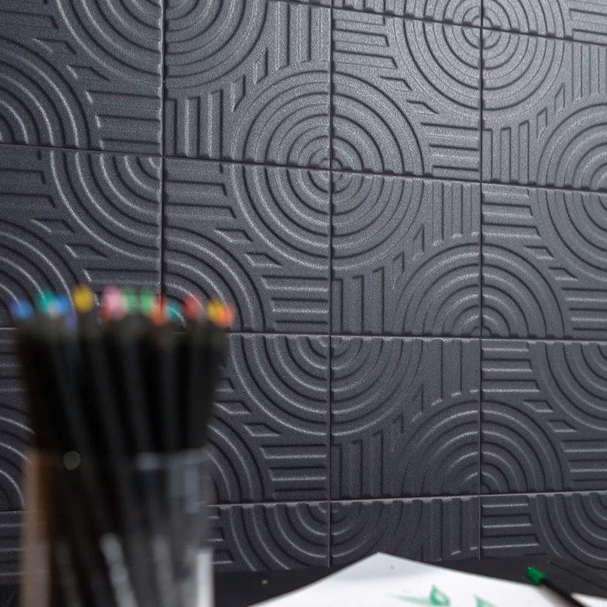 Paxton Arch Dark Matte Ceramic Tile 6"x6" | Tile Club