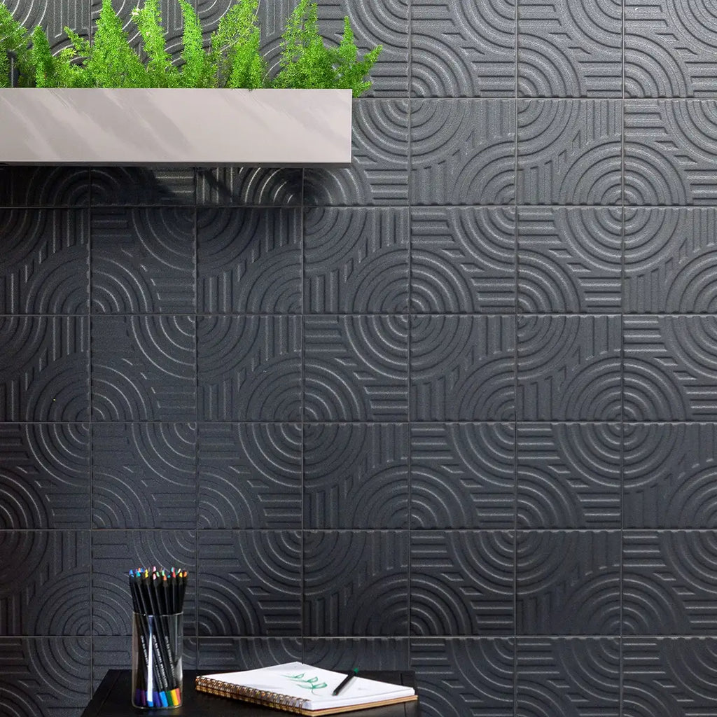 Paxton Arch Dark Matte Ceramic Tile 6"x6" | Tile Club