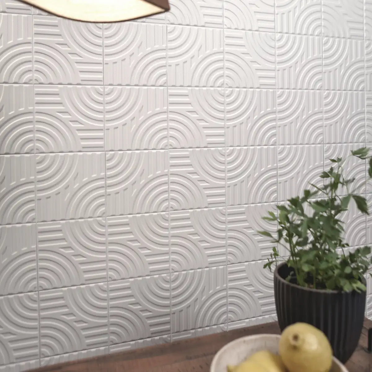 Paxton Arch Off White Matte Ceramic Tile 6"x6" | Tile Club
