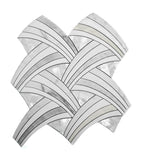 Pearl Sail Waterjet Mosaic Tile Backsplash