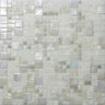 Pearl White Mini Versailles Glass Mosaic Tile