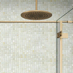 Pearly Waves Mixed Squares Glass Pool Tile | Tile Club