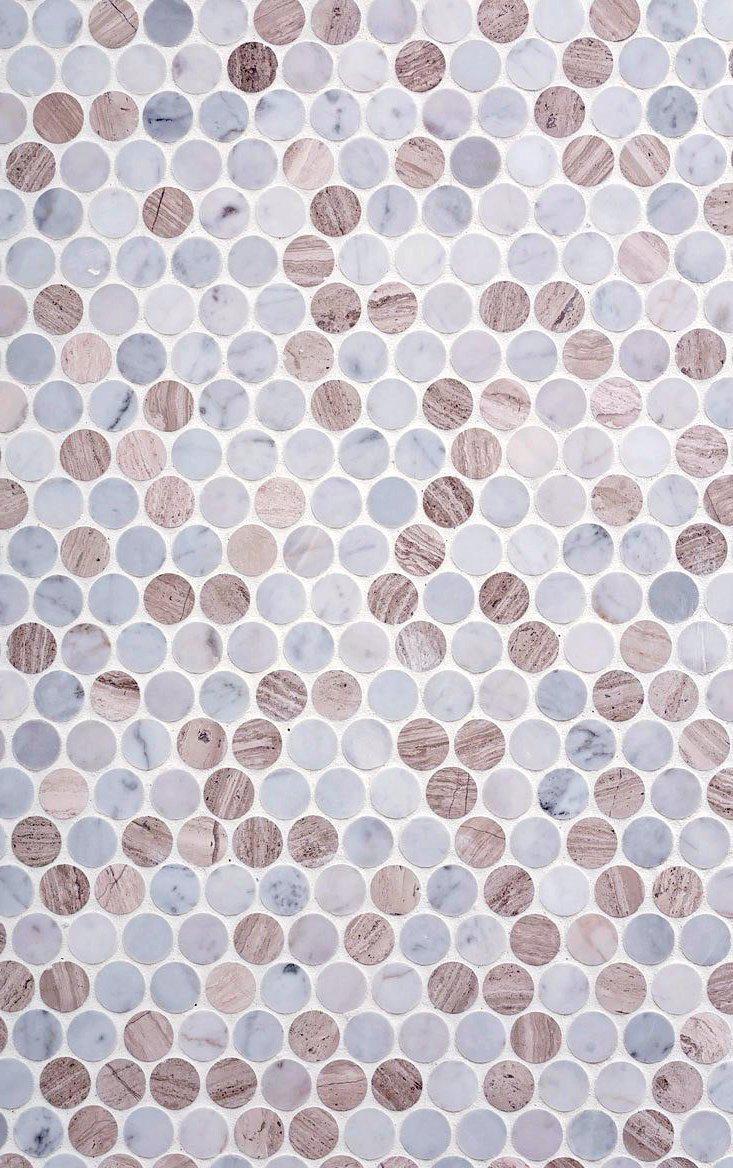Penny Wooden Eastern White And Wooden Beige Marble Tile | Tile Club