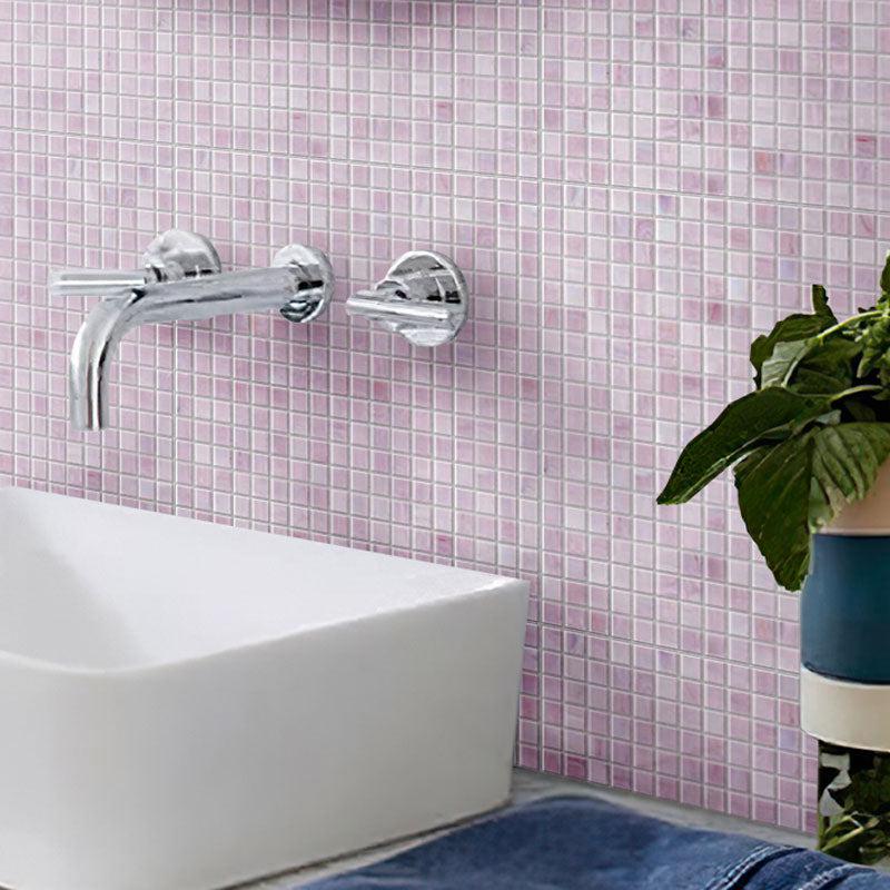 Peony Mixed Squares Glass Pool Tile | Tile Club