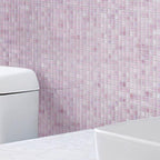 Peony Mixed Squares Glass Pool Tile | Tile Club