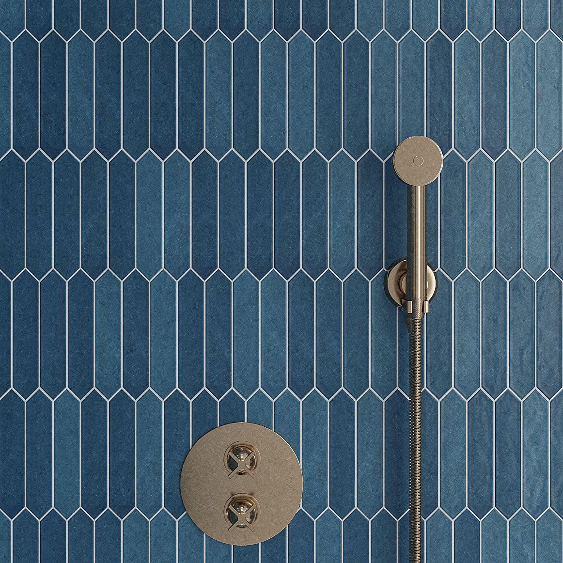 Picchetto Navy Matte Ceramic Picket Tile | Tile Club