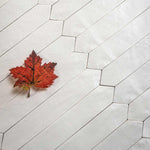 White picket tiles with a handmade look