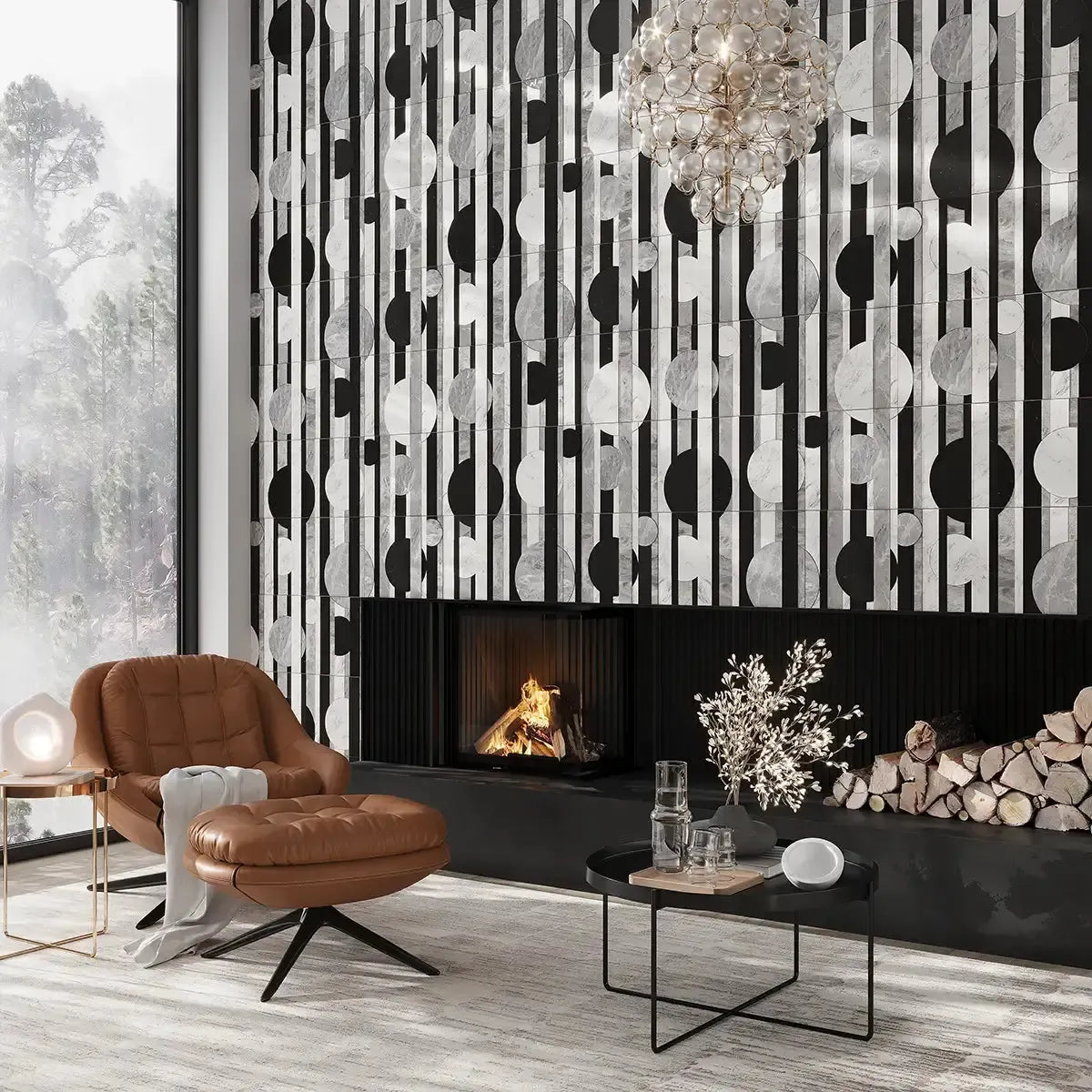 Pictoria Eclipse Bold Waterjet Mosaic Tile | Tile Club